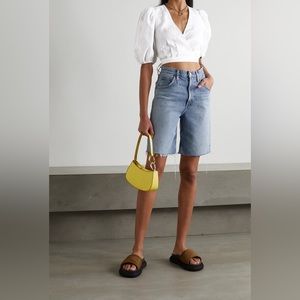 Reformation Biscotti Linen Top